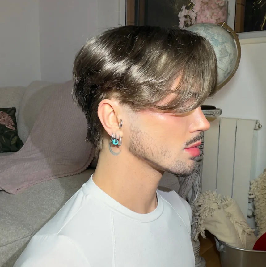 Deep Mousy Bangs - 360 LACE WIG