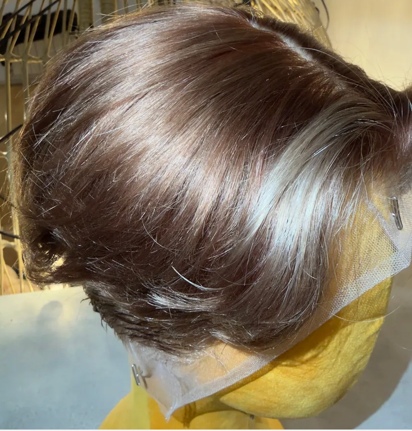Natural Brown With Money Piece 360 LACE WIG
