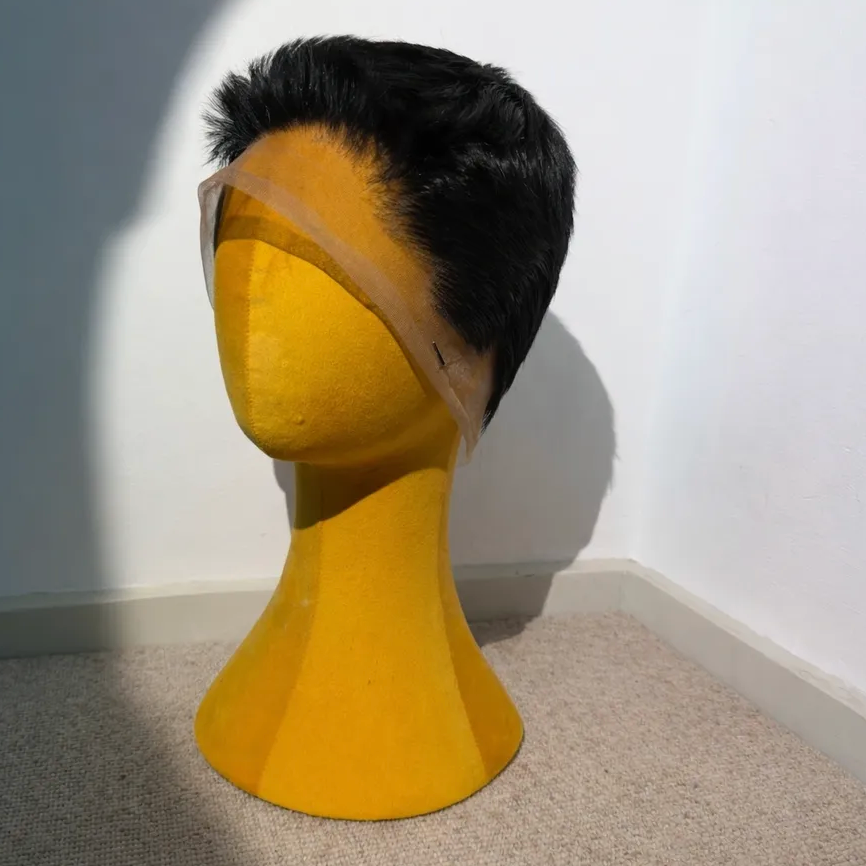 Sleek Black FULL LACE Short Cut Wig