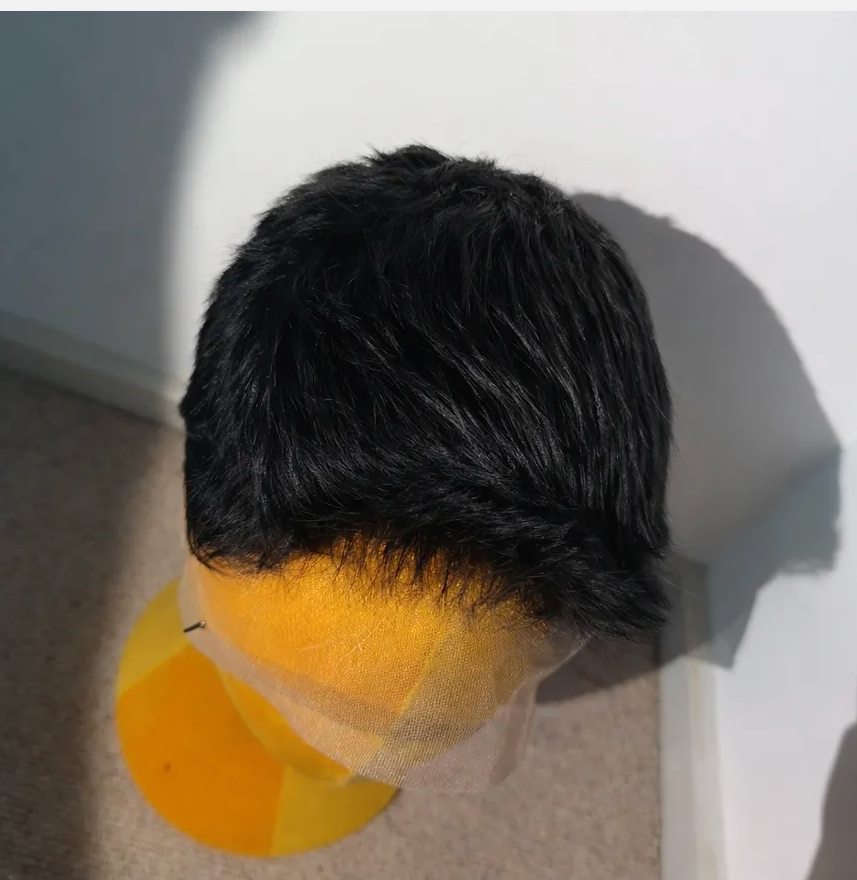 Sleek Black FULL LACE Short Cut Wig
