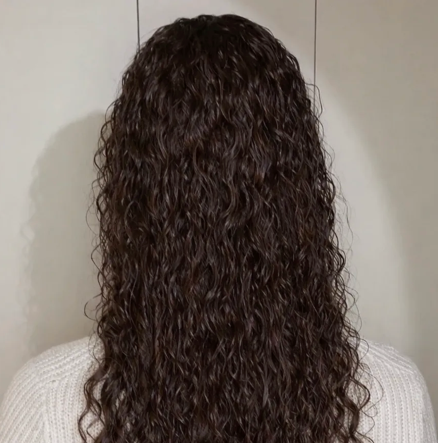 Deep Curly Chocolate Brown 30 Inch 13X6 LACE WIG