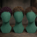TRIPLE PACKAGE - 3X No Lace Short Defused Curly Wigs. Cherry, Caramel, Chestnut